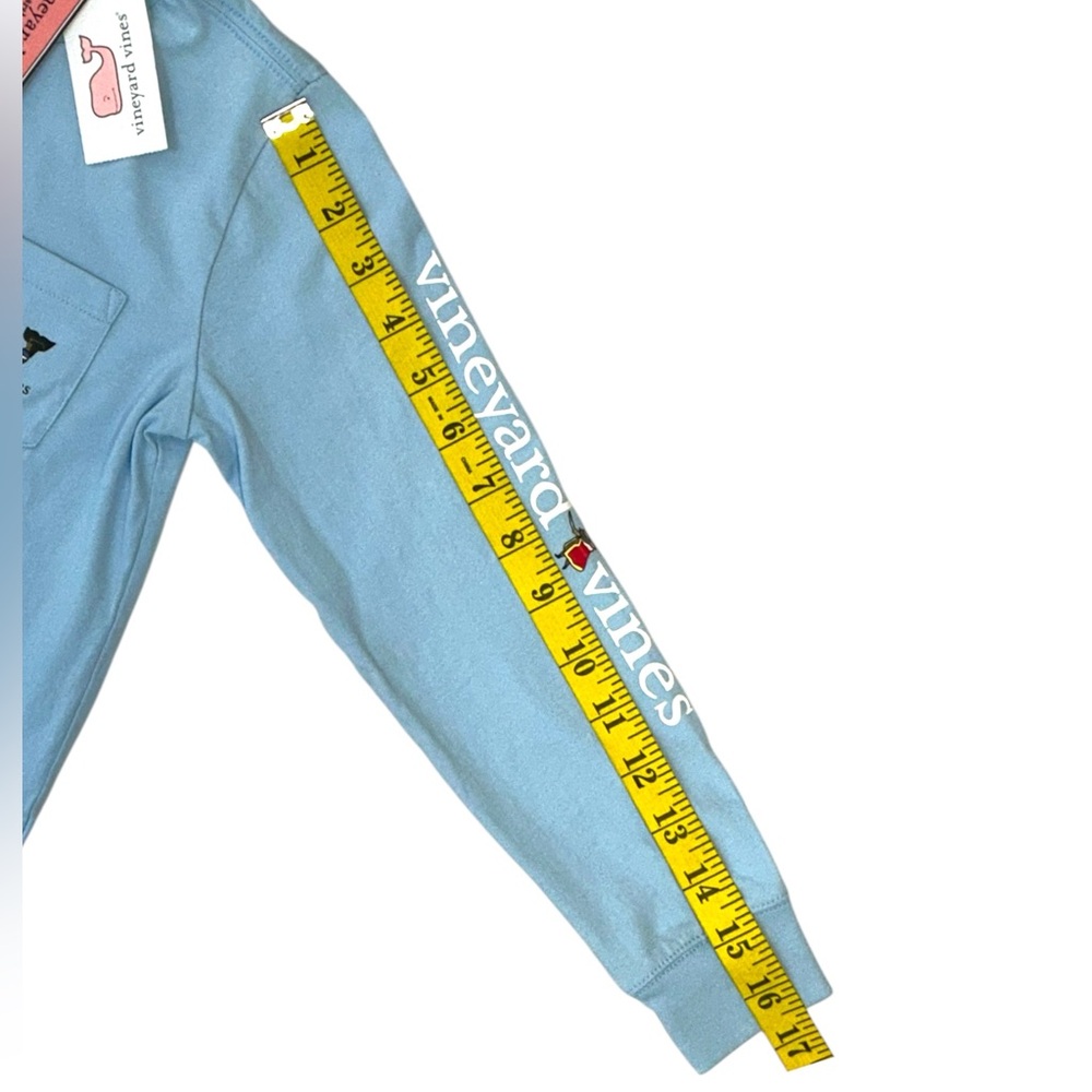 Vineyard Vines Kids Nutcracker Whale Long Sleeve Pocket Tee Blue Boys Size 6 NWT - Picture 5 of 16